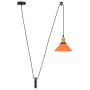 Lámpara colgante regulable altura E27 naranja brillante Ø 22cm de , Lámparas - Ref: Foro24-4103448, Precio: 29,60 €, Descuent...