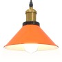 Lámpara colgante regulable altura E27 naranja brillante Ø 22cm de , Lámparas - Ref: Foro24-4103448, Precio: 29,60 €, Descuent...