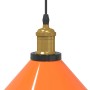 Lámpara colgante regulable altura E27 naranja brillante Ø 22cm de , Lámparas - Ref: Foro24-4103448, Precio: 29,60 €, Descuent...