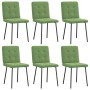 Sillas de comedor 6 unidades terciopelo verde claro de , Sillas de comedor - Ref: Foro24-3315430, Precio: 240,02 €, Descuento: %