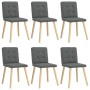 Sillas de comedor 6 unidades tela gris oscuro de , Sillas de comedor - Ref: Foro24-3315439, Precio: 288,52 €, Descuento: %