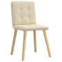 Sillas de comedor 6 unidades tela color crema de , Sillas de comedor - Ref: Foro24-3315445, Precio: 288,52 €, Descuento: %