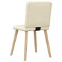 Sillas de comedor 6 unidades tela color crema de , Sillas de comedor - Ref: Foro24-3315445, Precio: 288,52 €, Descuento: %