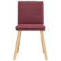 Sillas de comedor 2 unidades tela rojo tinto de , Sillas de comedor - Ref: Foro24-4101258, Precio: 109,08 €, Descuento: %
