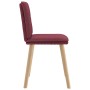 Sillas de comedor 2 unidades tela rojo tinto de , Sillas de comedor - Ref: Foro24-4101258, Precio: 109,08 €, Descuento: %