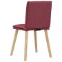 Sillas de comedor 2 unidades tela rojo tinto de , Sillas de comedor - Ref: Foro24-4101258, Precio: 109,08 €, Descuento: %