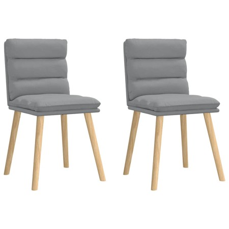 Sillas de comedor giratorias 2 unidades tela gris claro de , Sillas de comedor - Ref: Foro24-4101293, Precio: 109,95 €, Descu...