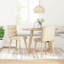 Sillas de comedor 2 unidades tela color crema de , Sillas de comedor - Ref: Foro24-4101300, Precio: 112,68 €, Descuento: %