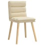 Sillas de comedor 2 unidades tela color crema de , Sillas de comedor - Ref: Foro24-4101300, Precio: 112,68 €, Descuento: %