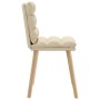 Sillas de comedor 2 unidades tela color crema de , Sillas de comedor - Ref: Foro24-4101300, Precio: 112,68 €, Descuento: %