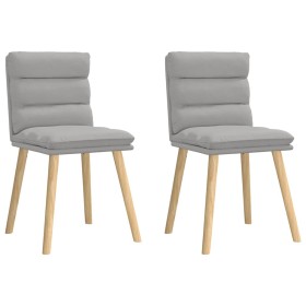 Sillas de comedor 2 uds tela gris nube de , Sillas de comedor - Ref: Foro24-4101302, Precio: 112,31 €, Descuento: %