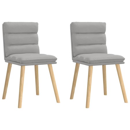 Sillas de comedor 2 uds tela gris nube de , Sillas de comedor - Ref: Foro24-4101302, Precio: 112,31 €, Descuento: %