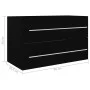 Armario para lavabo aglomerado negro 80x38,5x48 cm de vidaXL, Muebles de baño - Ref: Foro24-804702, Precio: 58,15 €, Descuent...