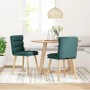 Sillas de comedor 2 unidades tela verde oscuro de , Sillas de comedor - Ref: Foro24-4101298, Precio: 109,95 €, Descuento: %