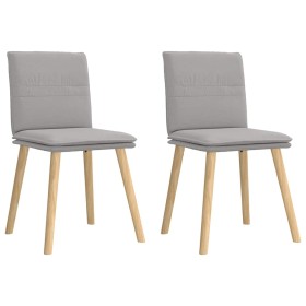 Sillas de comedor 2 uds tela gris nube de , Sillas de comedor - Ref: Foro24-4101264, Precio: 109,08 €, Descuento: %
