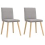 Sillas de comedor 2 uds tela gris nube de , Sillas de comedor - Ref: Foro24-4101264, Precio: 109,08 €, Descuento: %
