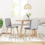 Sillas de comedor 2 uds tela gris nube de , Sillas de comedor - Ref: Foro24-4101264, Precio: 109,08 €, Descuento: %