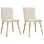 Sillas de comedor 2 unidades lino de , Sillas de comedor - Ref: Foro24-4101266, Precio: 115,29 €, Descuento: %