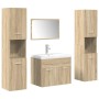 Juego de muebles de baño 5 pzas madera ingeniería roble Sonoma de , Muebles de baño - Ref: Foro24-3325030, Precio: 288,19 €, ...