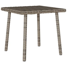 Mesa centro jardín rectangular gris 40x40x37cm ratán sintético de , Mesas de jardín - Ref: Foro24-4104047, Precio: 26,51 €, D...