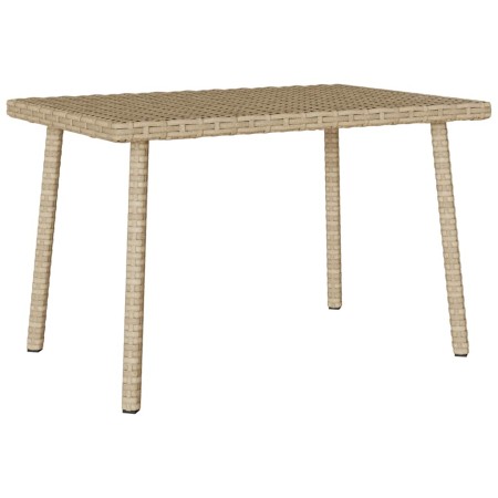 Mesa centro jardín rectangular beige 60x40x37cm ratán sintético de , Mesas de jardín - Ref: Foro24-4104053, Precio: 38,05 €, ...