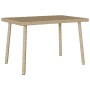 Mesa centro jardín rectangular beige 60x40x37cm ratán sintético de , Mesas de jardín - Ref: Foro24-4104053, Precio: 38,05 €, ...
