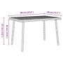Mesa centro jardín rectangular beige 60x40x37cm ratán sintético de , Mesas de jardín - Ref: Foro24-4104053, Precio: 38,05 €, ...