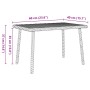 Mesa centro jardín rectangular marrón 60x40x37 cm de , Mesas de jardín - Ref: Foro24-4104051, Precio: 33,13 €, Descuento: %