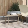 Mesa centro jardín rectangular beige 80x40x37cm ratán sintético de , Mesas de jardín - Ref: Foro24-4104058, Precio: 43,05 €, ...