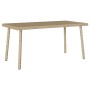 Mesa centro jardín rectangular beige 80x40x37cm ratán sintético de , Mesas de jardín - Ref: Foro24-4104058, Precio: 43,05 €, ...