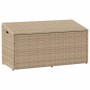 Caja de almacenaje jardín ratán sintético beige 110x50x58 cm de , Cajas de almacenaje para exteriores - Ref: Foro24-4104072, ...