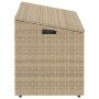 Caja de almacenaje jardín ratán sintético beige 110x50x58 cm de , Cajas de almacenaje para exteriores - Ref: Foro24-4104072, ...