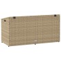 Caja de almacenaje jardín ratán sintético beige 110x50x58 cm de , Cajas de almacenaje para exteriores - Ref: Foro24-4104072, ...