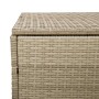 Caja de almacenaje jardín ratán sintético beige 110x50x58 cm de , Cajas de almacenaje para exteriores - Ref: Foro24-4104072, ...
