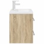 Set de muebles de baño 2 pzas madera contrachapada roble Sonoma de , Muebles de baño - Ref: Foro24-3324965, Precio: 195,62 €,...