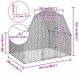 Gallinero con techo 2,5x2x2,25 m acero galvanizado de , Jaulas y habitáculos para animales pequeños - Ref: Foro24-4104030, Pr...