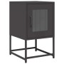 Mesita de noche acero laminado en frío negro 36x39x60,5 cm de , Mesitas de noche - Ref: Foro24-853326, Precio: 49,48 €, Descu...