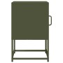 Mesita de noche de acero laminado verde oliva 36x39x60,5 cm de , Mesitas de noche - Ref: Foro24-853330, Precio: 52,78 €, Desc...