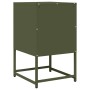 Mesita de noche de acero laminado verde oliva 36x39x60,5 cm de , Mesitas de noche - Ref: Foro24-853330, Precio: 52,78 €, Desc...