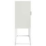 Aparador de acero blanco 68x39x107 cm de , Aparadores - Ref: Foro24-853379, Precio: 97,54 €, Descuento: %