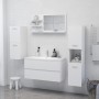 Espejo de baño madera contrachapada blanco 90x10,5x45 cm de vidaXL, Tocadores de baño - Ref: Foro24-805015, Precio: 38,27 €, ...