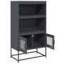Aparador de acero gris antracita 68x39x123 cm de , Aparadores - Ref: Foro24-853370, Precio: 112,63 €, Descuento: %