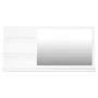 Espejo de baño madera contrachapada blanco 90x10,5x45 cm de vidaXL, Tocadores de baño - Ref: Foro24-805015, Precio: 36,77 €, ...