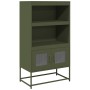 Aparador de acero verde oliva 68x39x123 cm de , Aparadores - Ref: Foro24-853372, Precio: 113,73 €, Descuento: %