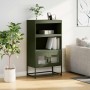 Aparador de acero verde oliva 68x39x123 cm de , Aparadores - Ref: Foro24-853372, Precio: 113,73 €, Descuento: %