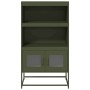Aparador de acero verde oliva 68x39x123 cm de , Aparadores - Ref: Foro24-853372, Precio: 113,73 €, Descuento: %