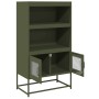 Aparador de acero verde oliva 68x39x123 cm de , Aparadores - Ref: Foro24-853372, Precio: 113,73 €, Descuento: %