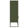 Aparador de acero verde oliva 68x39x123 cm de , Aparadores - Ref: Foro24-853372, Precio: 113,73 €, Descuento: %