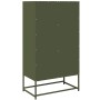 Aparador de acero verde oliva 68x39x123 cm de , Aparadores - Ref: Foro24-853372, Precio: 113,73 €, Descuento: %