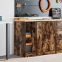 Armario de almacenamiento para garaje roble ahumado 30x51x85 cm de , Armarios industriales - Ref: Foro24-860530, Precio: 47,7...